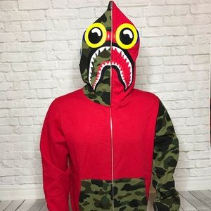 Bape X Hebru Brantley Flyboy Shark Hoodie